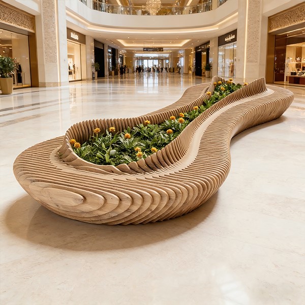 Parametric Wood Plant Bench Parametric Wood Plant Bench