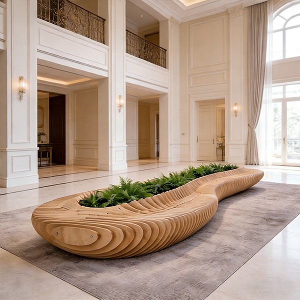 Parametric Wood Plant Bench4 Parametric Wood Plant Bench4