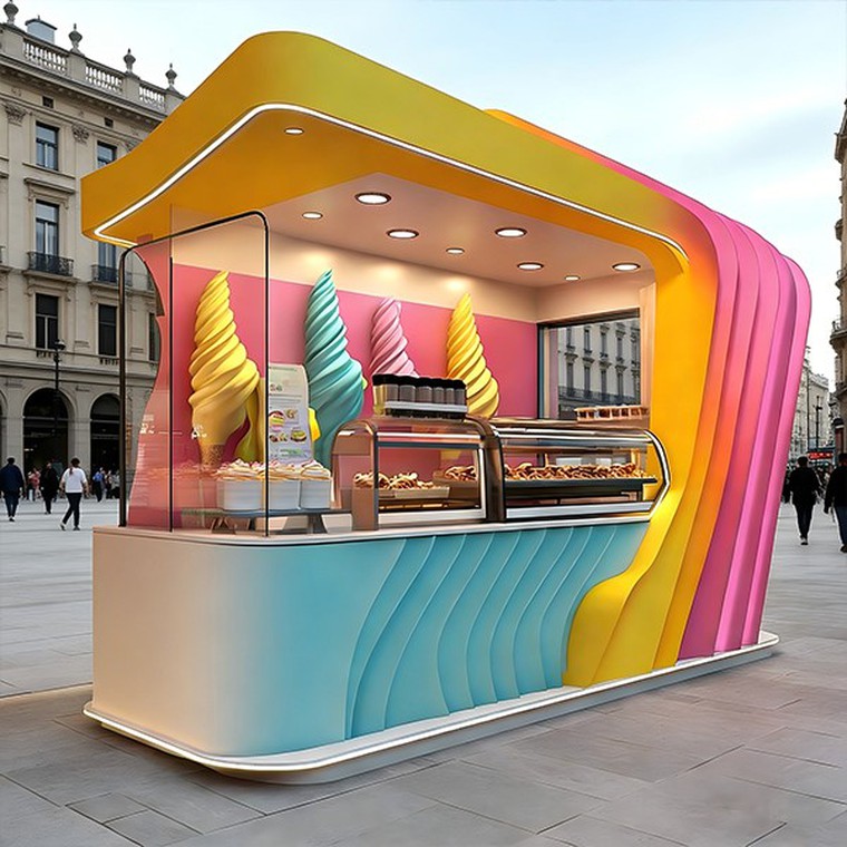 Fiberglass Food Kiosk Fiberglass Food Kiosk