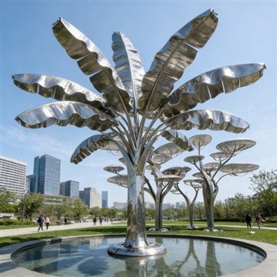 Skulptura stabla od nehrđajućeg čelika